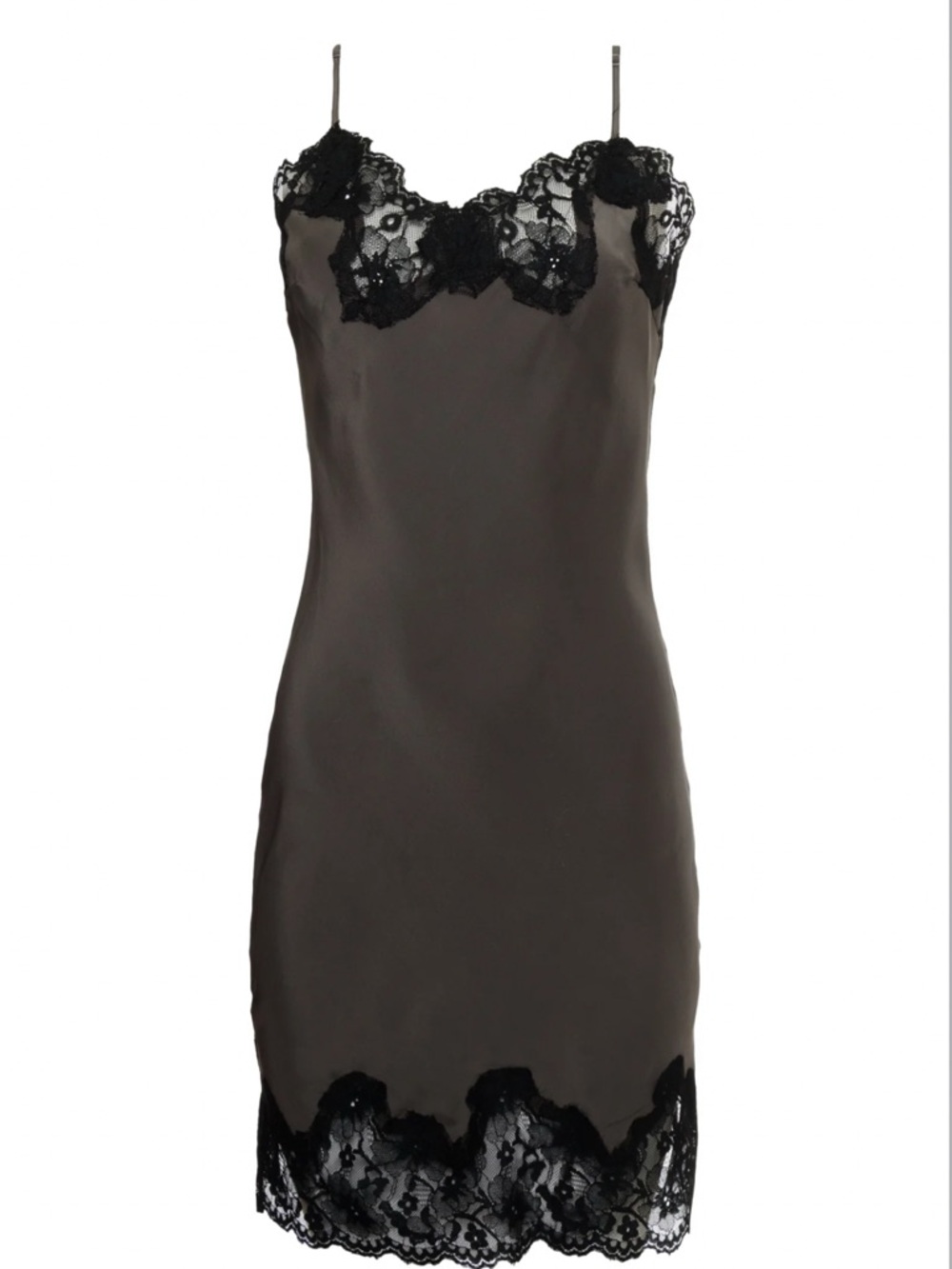 NWOT Gold Hawk Marilyn Silk Slip Dress is Pewter Size Small